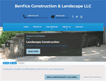 Tablet Screenshot of benficaconstruction.com